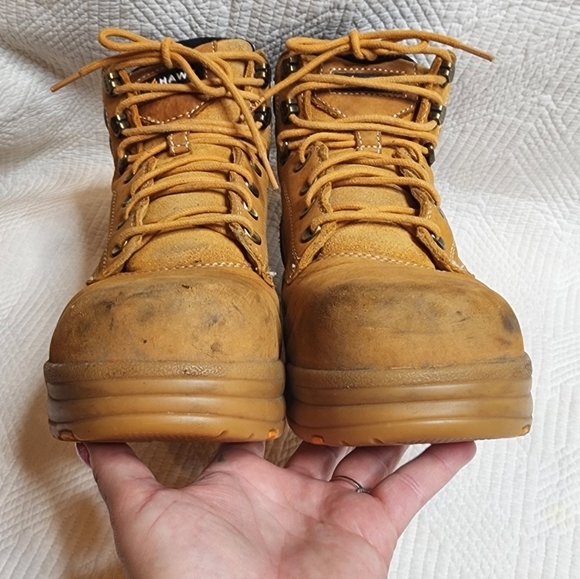 HAWX MEN'S ENFORCER LACE-UP WORK BOOTS - COMPOSITE TOE. Size 10.5EE. - Picture 13 of 16